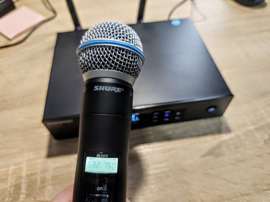 Mikrofon bezprzewodowy shure QLXD dla Dja szkoły kościoła zespołu
