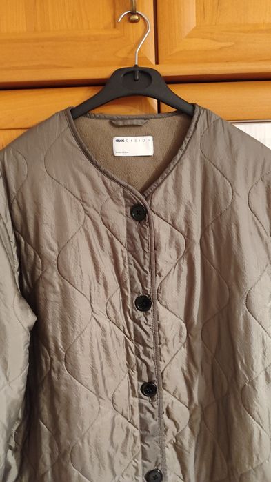 kurtka damska pikowana wiosna/jesień-oliwka, rozm. 46