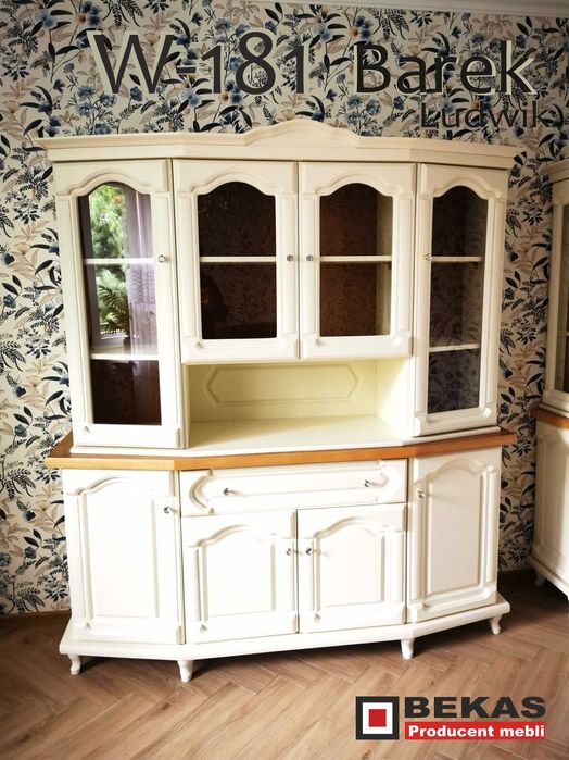 Stylowy Barek Witryna 181 do Salonu Kuchni Bekas Meble Producent