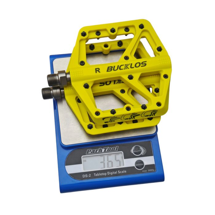 BUCKLOS pedały żółte platformy platformowe nylon nylonowe żółty