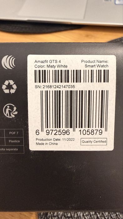 Amazfit GTS4 biały
