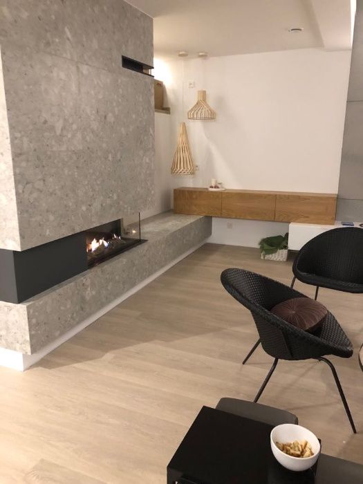 kominek GAZOWY podłączenie + montaż zabudowy 10 lat gwar NOWOCZESNY