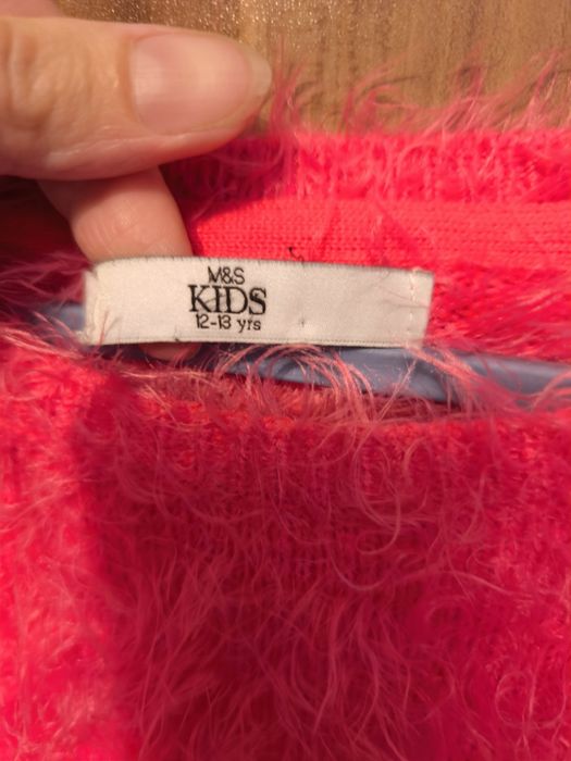 Cudny puchaty sweter dla dziewczynki. M&S.