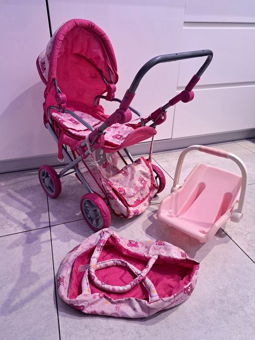 Wózek dla lalek z nosidełkiem