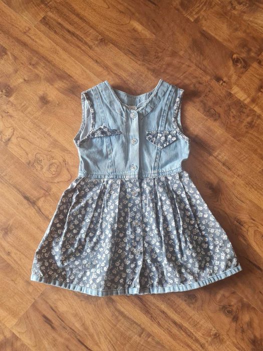sukienka dziewczęca jeans