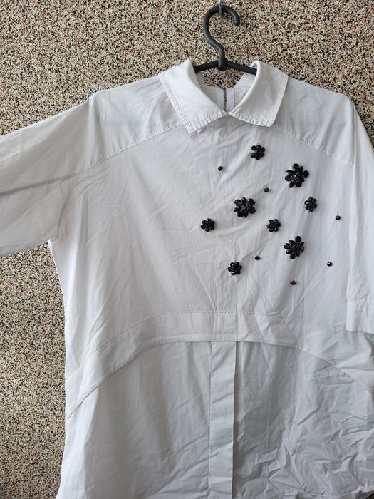 Безкоштовно блузка блуза жіноча біла святкова 44-46 розмір