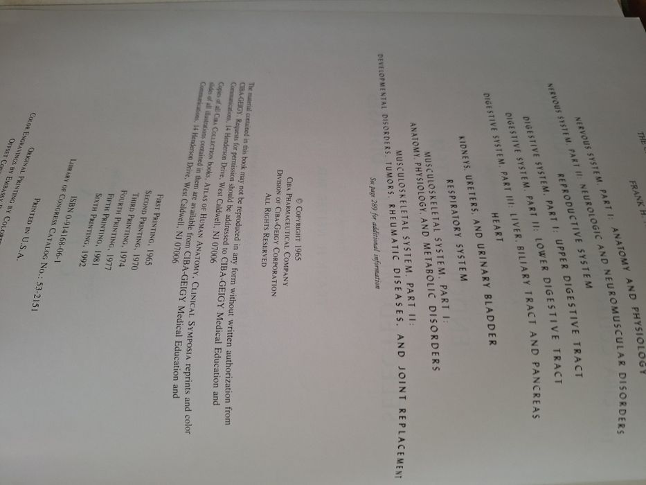 4 livros Netter de anatomia e fisiologia