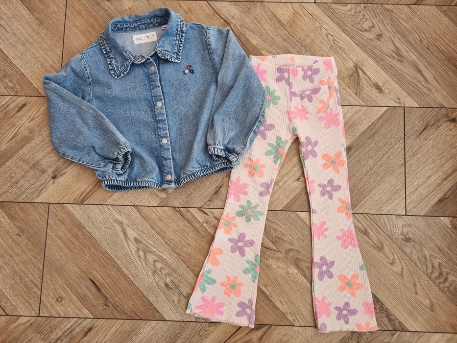 Zestaw paka paczka ubranek dla dziewczynki Zara h&m 116