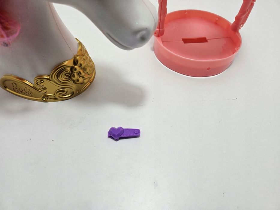 BARBIE Głowa Konia Jednorożec do Czesania TĘCZOWY