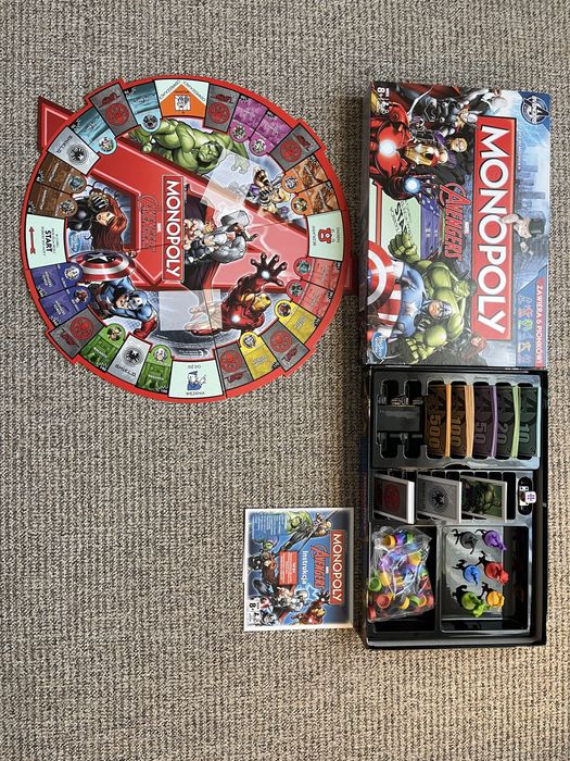 Gra MONOPOLY Avengers w idelanym stanie