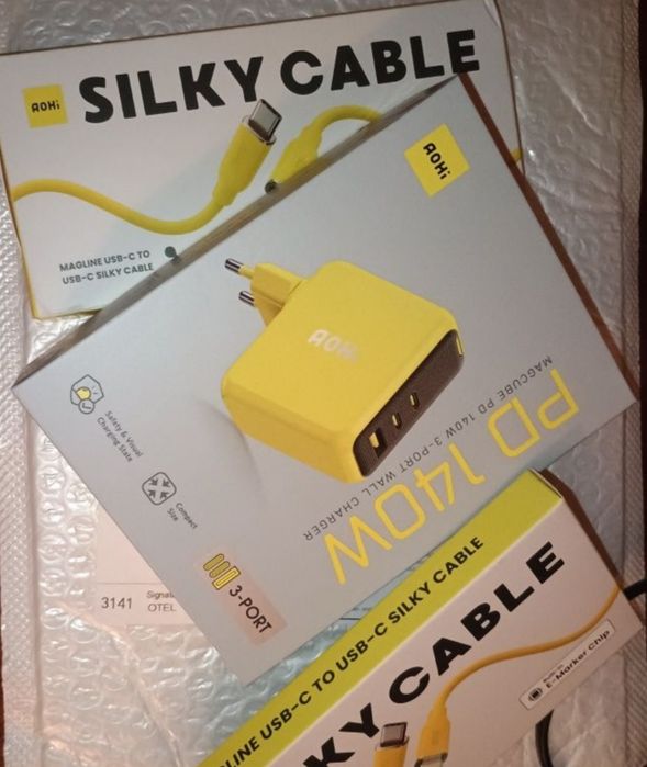 Зарядний пристрій AOHI Magcube Pro + Cable 140 wat