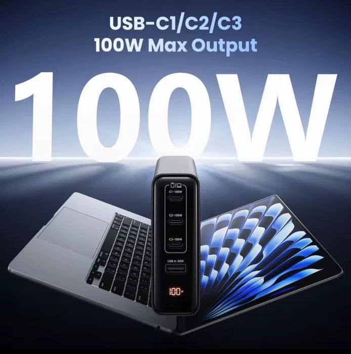 Asometech 100w з дісплеем. Блочок швидкісної зарядки