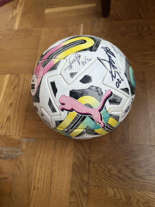 Мяч Пума оригінальний професійний з підписами гравців ФК ЛНЗ
