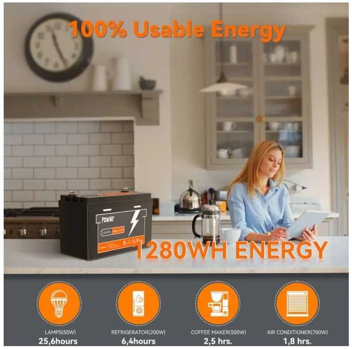 Lifepo4 недорого - 100ah 12v powmr