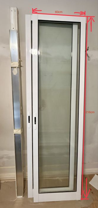 Porta / janela em alumínio com vidro duplo