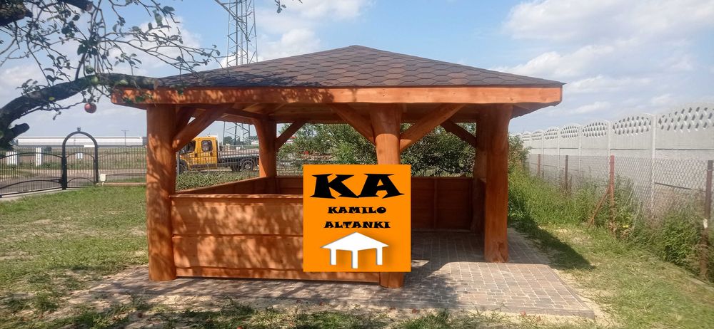 Altanka, Altana, Altanki, Altany na grubym balu ogrodowe