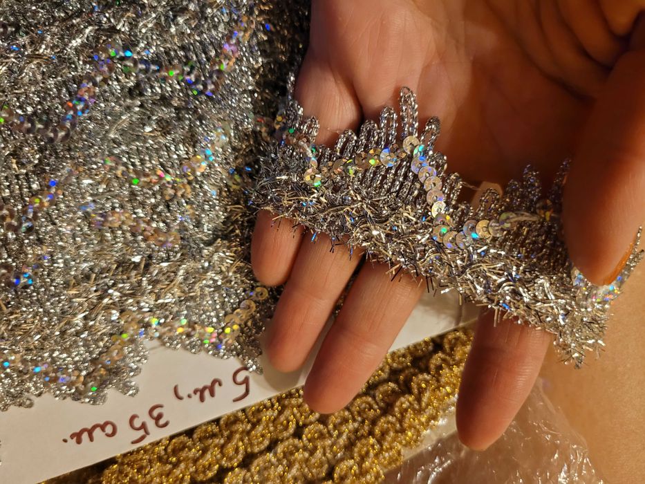 Бахрома из ткани с верёвками (малый метраж - остатки)