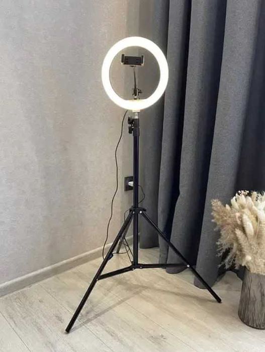Кільцева Лампа + штатив 210см + тримач для телефону 26,30,33 Кольцевая