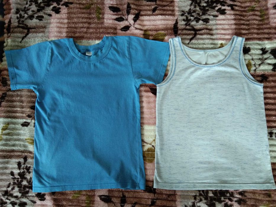 Детские вещи(футболки, майки шорты) б/у на 1-12 лет, р.86-154