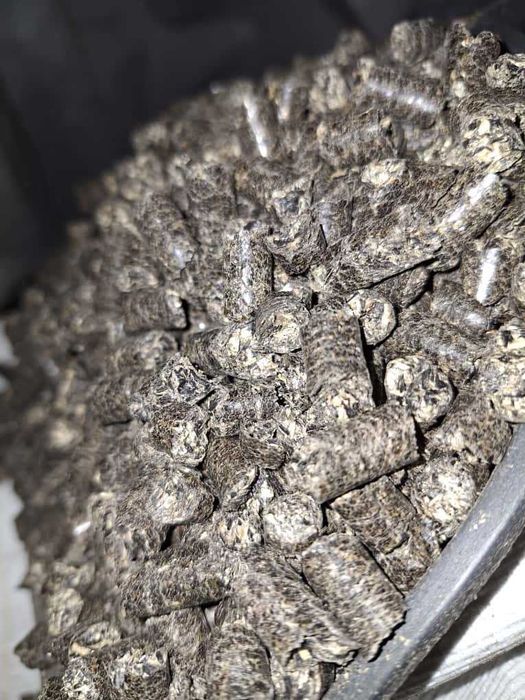 Pellet z łuski słonecznika - na ściółkę do kurników [fermy drobiu]