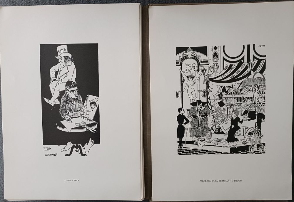 Gravuras: Álbum de Glórias, uma obra de caricaturas de Luís Jardim