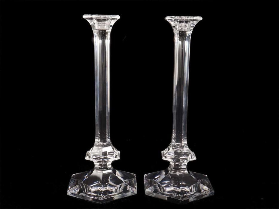 Par de Candeeiros de Mesa em Vidro