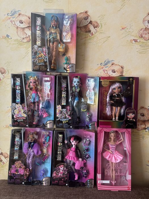 Разные куклы Rainbow high, Monster high, Barbie, Lol оригинал