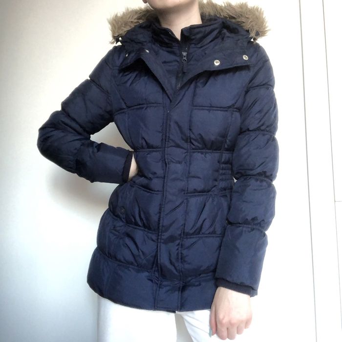 Kurtka zimowa granatowa c&a 170
