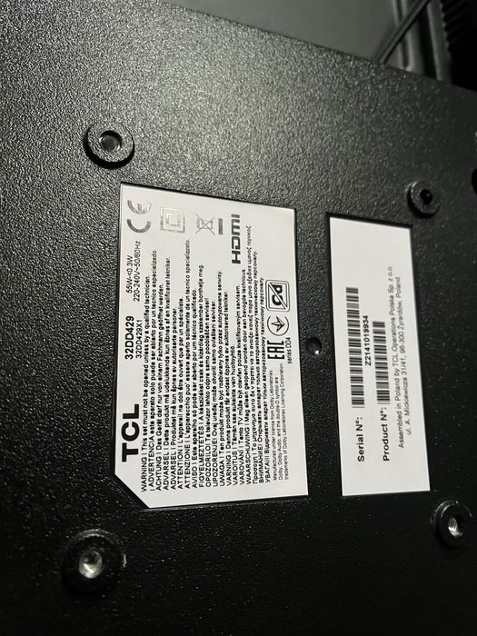 Sprawny telewizor TCL 32 cale