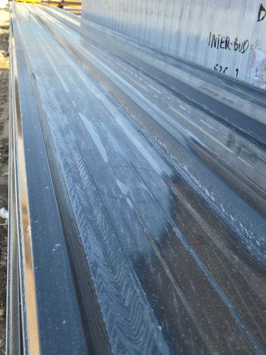 Płyta warstwowa dachowa PIR 100mm PIR antracyt RAL 7016/9010