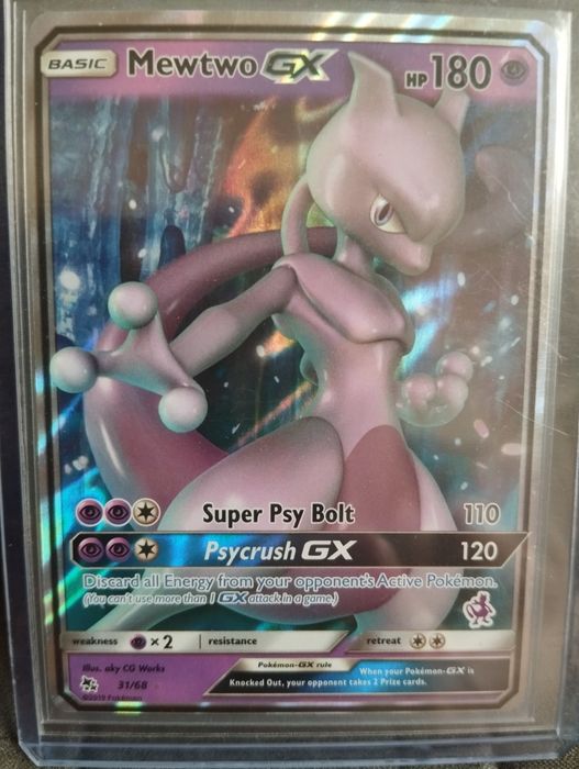 Karta pokemon Mewtwo GX