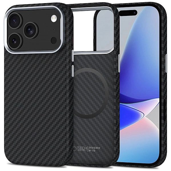 Tech-Protect Ion Carbon Magsafe Iphone 17 Pro Max Black/Silver