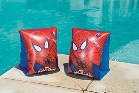 Homem aranha -  Colchão insuflável - Bracadeiras criança - NOVO
