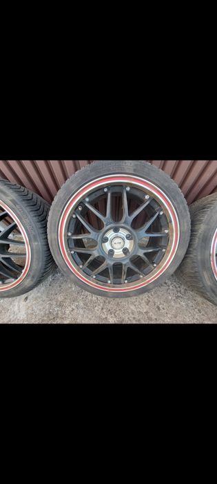 Alufelgi Platin 18 5x112 Czarne Passat Sharan Opony Wielosezonowe 2019