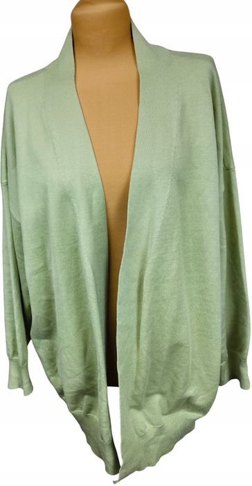 Next pistacjowy sweter kardigan modny design xl