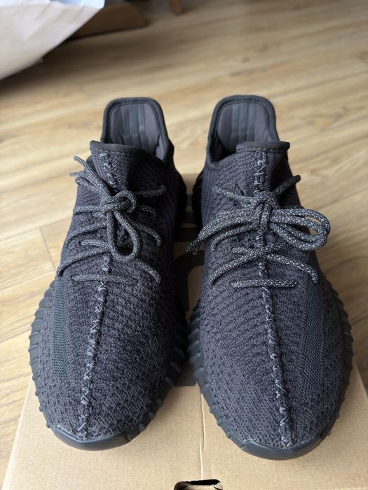 Adidas Yeezy Boost 350 V2 Black Non Reflective buty sneakersy czarne niskie 42 2/3
