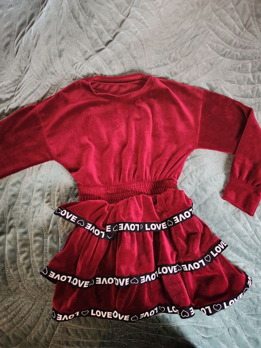 Sukienka bordowa dla dziewczynki