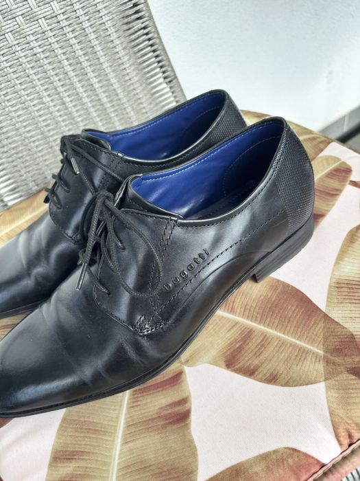 Czarne męskie buty Bugatti