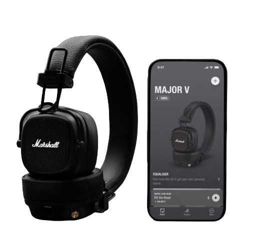 Навушники Marshall Major V 5 Black (Підтримка офіційного додатку)