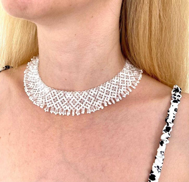 Gargantilha artesanal de missangas