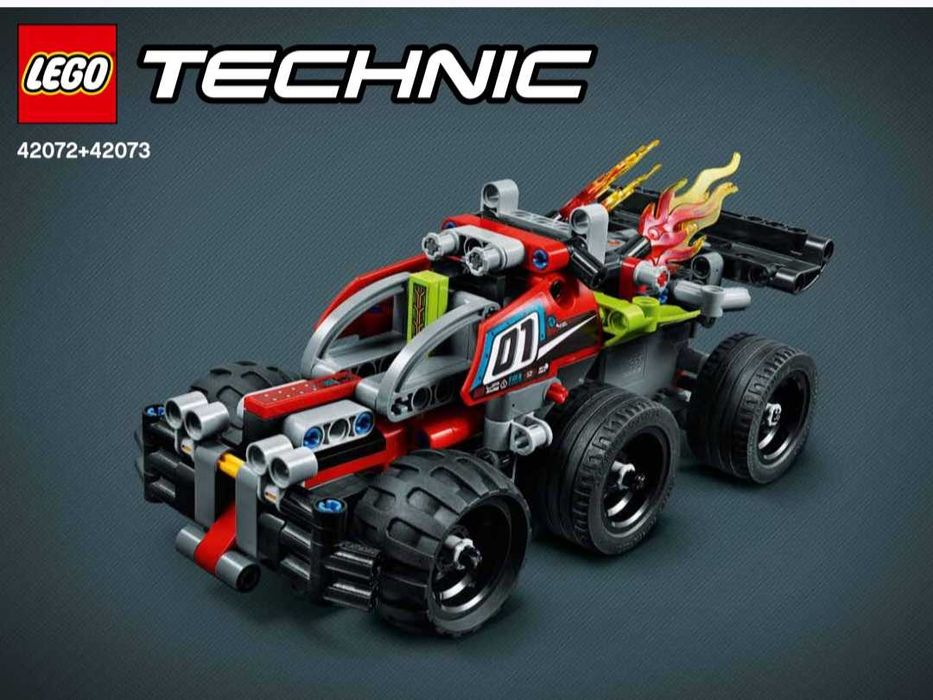 LEGO Technic 42072 + 42073 dwa zestawy + model łączony