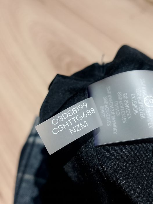 Granatowa Mini Spodnica Spódniczka W Kratkę Calvin Klein X