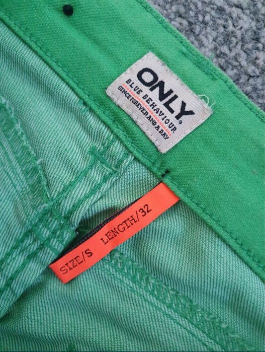 Zielone spodnie rurki skinny Only 36 s