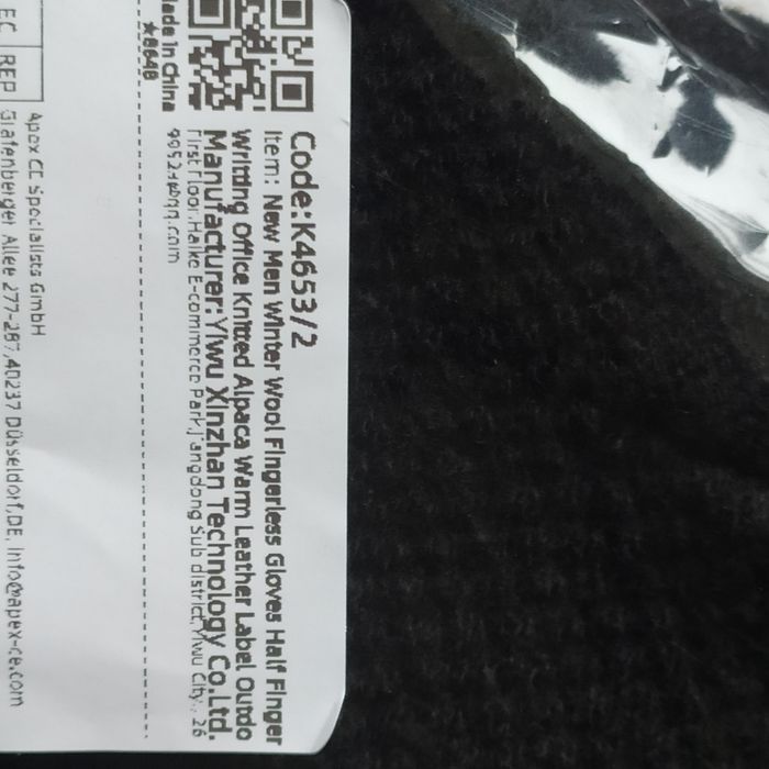 Ciepłe rękawiczki bez palców