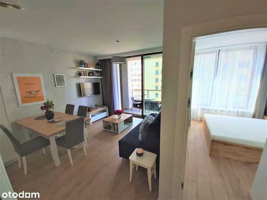 Luksusowy apartament | 40m2 | Wola | 2 pokoje + balkon | Ochrona ogród