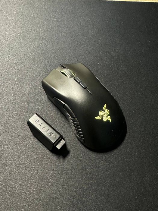 Мышка игровая Razer Mamba Wirelles RGB оригинал полный комплект