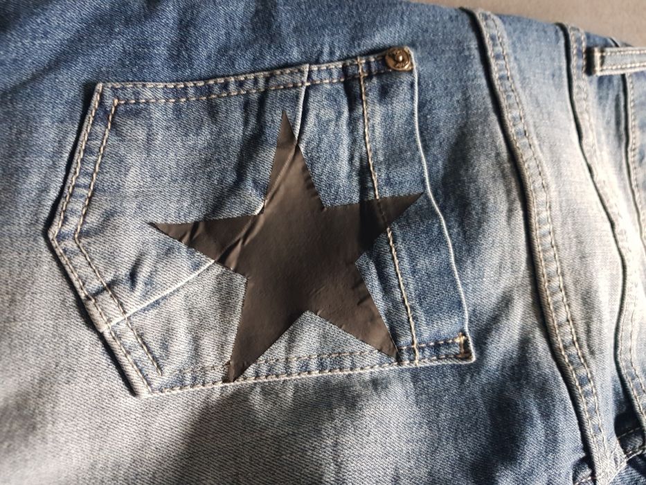 Spodnie Maryley włoskie z naszywkami