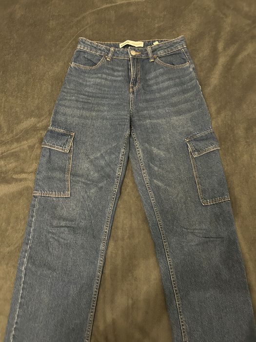 Jeansy baggy, rozmiar XS