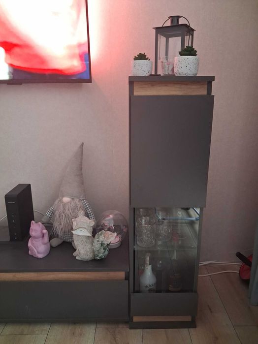 Meblościanka MODO do salonu w stylu rustykalnym