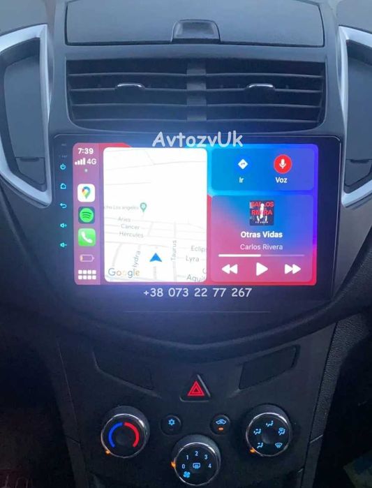 Магнитола MALIBU Chevrolet ORLANDO TRACKER TRAX Малибу CarPlay Android 16